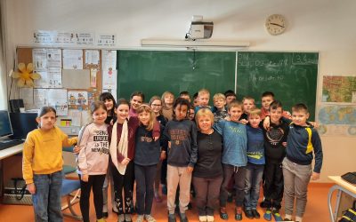 Darja Smrkolj obiskala učence 4. in 3. razreda