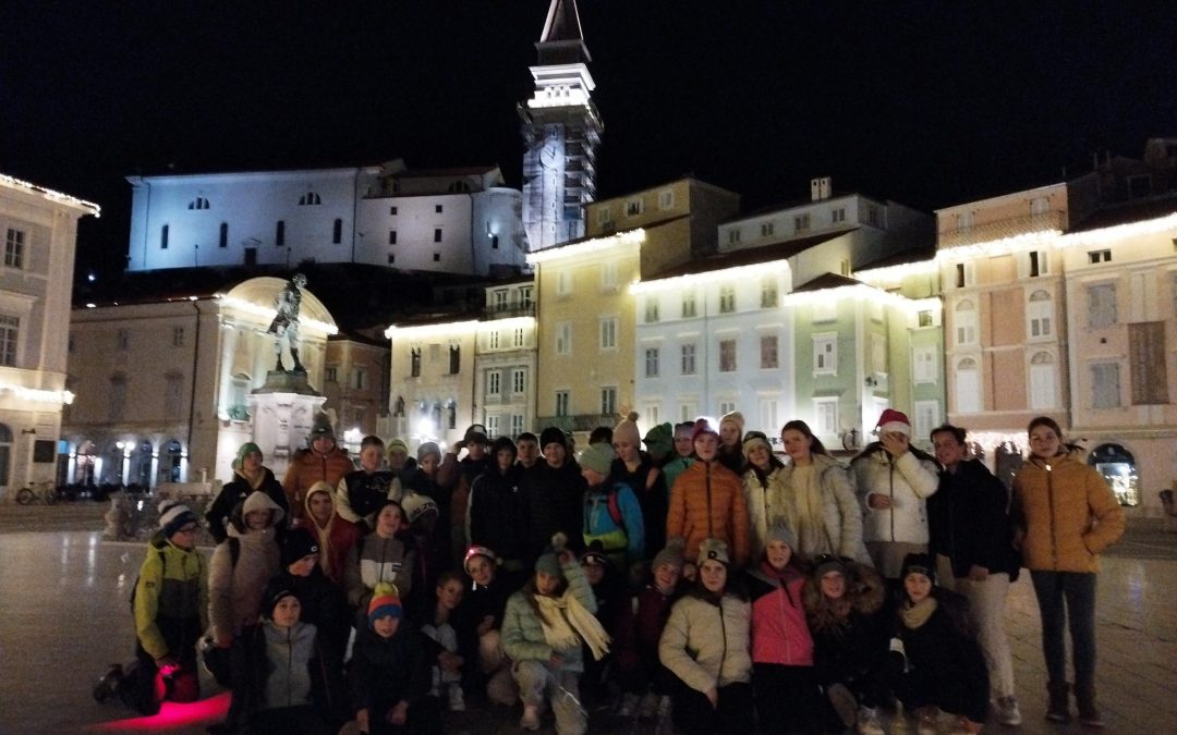 1. dan v CŠOD – lokostrelstvo, sredozemsko rastlinstvo in nočni Piran