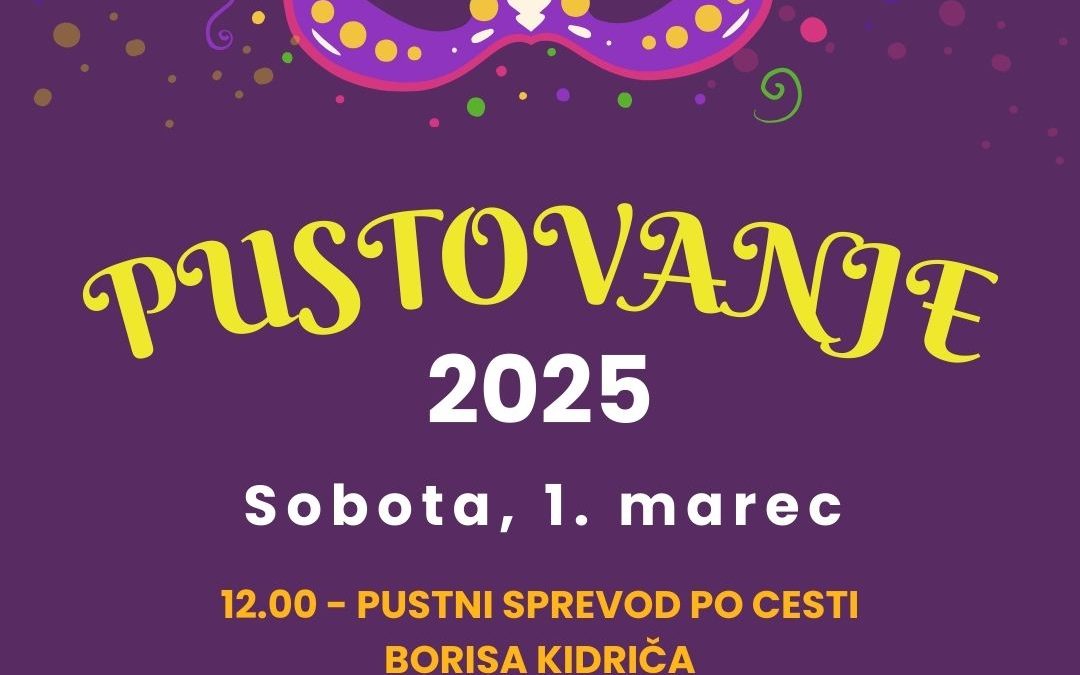 Na pustni sprevod tudi učenci z Mlinš
